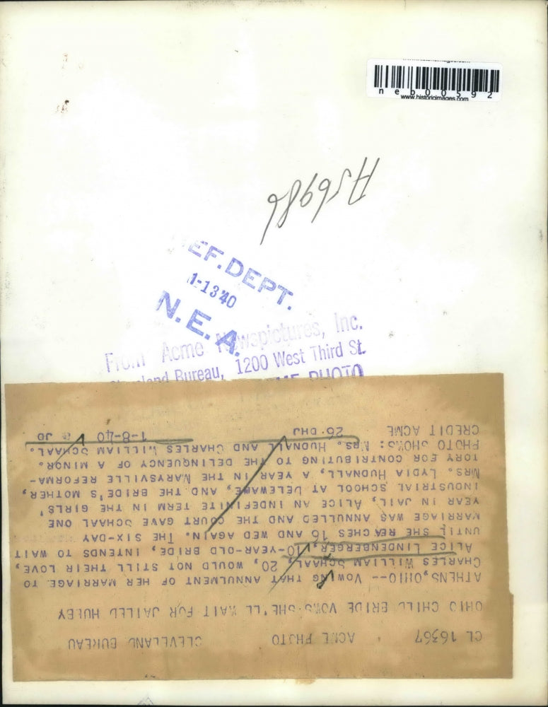 1940 Press Photo Charles William Schaal & Mrs. Hudnall After Marriage Annulment