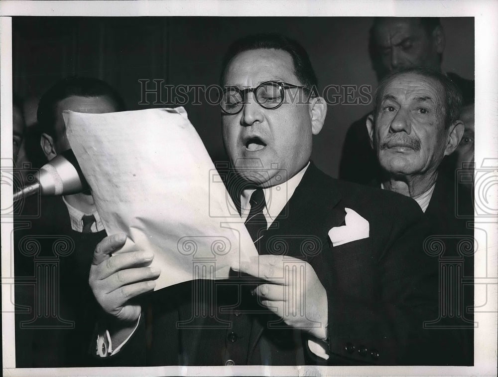 1946 Press Photo General Napoleon Zeruas Athens Greece- Historic Images