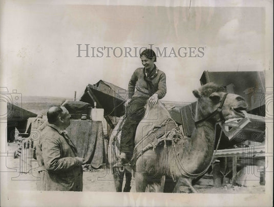 1936 Press Photo Henrietta Swopr on Expedition in Russia- Historic Images
