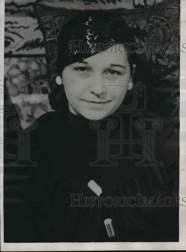 1934 Press Photo Mrs. Roberta Newman after her arrest