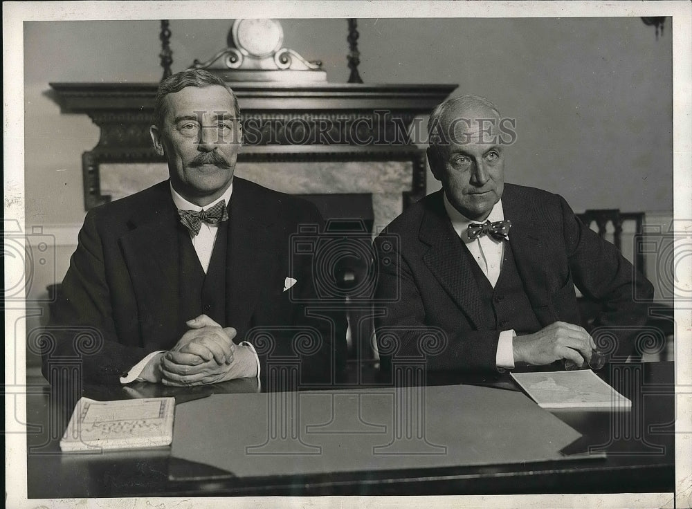 1930 Press Photo Sir Ronald Lindsay, Joseph Cotton British Ambassador- Historic Images