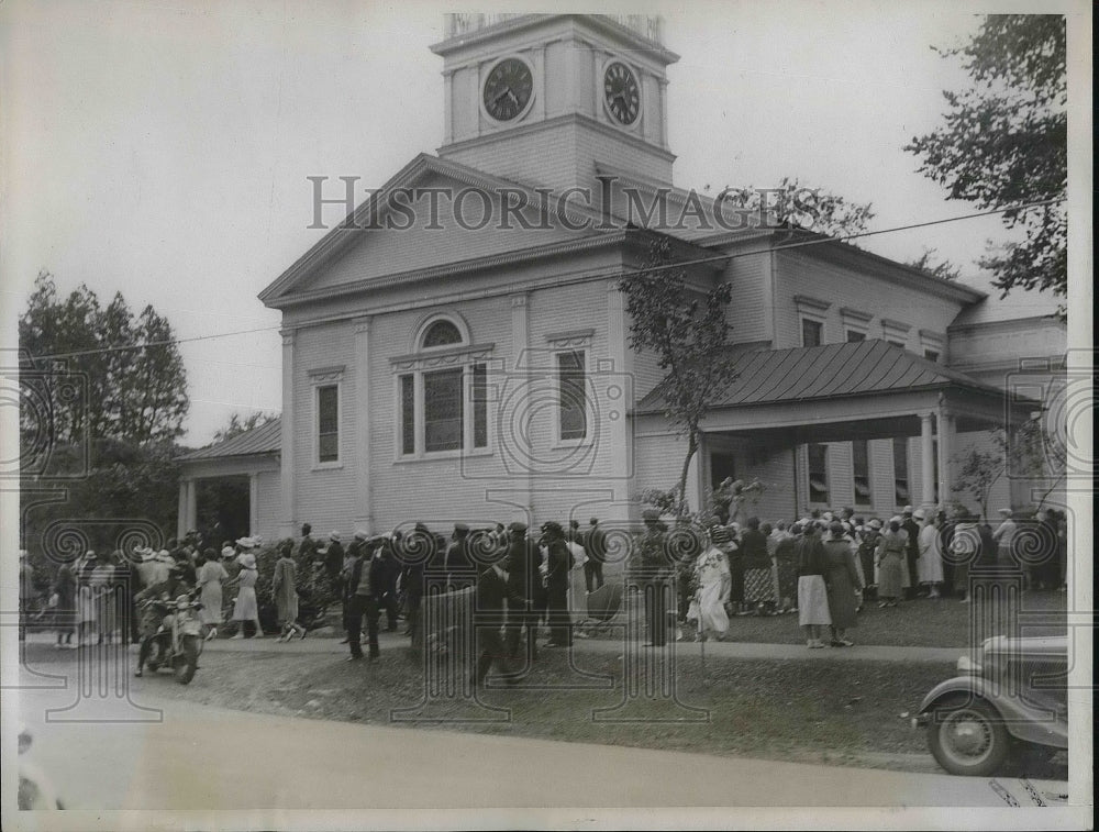 1934 Press Photo The Paul Revere Bell of the First Congregational Church