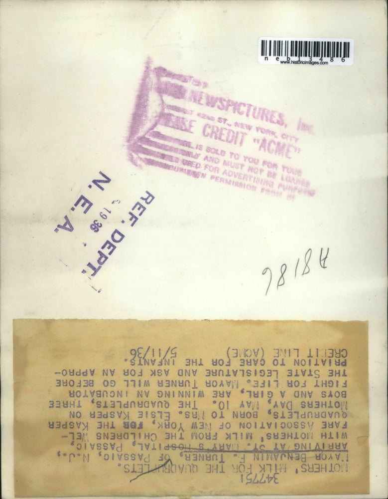 1936 Press Photo Mayor Benjamin F. Turner Arriving At St. Mary's Hospital