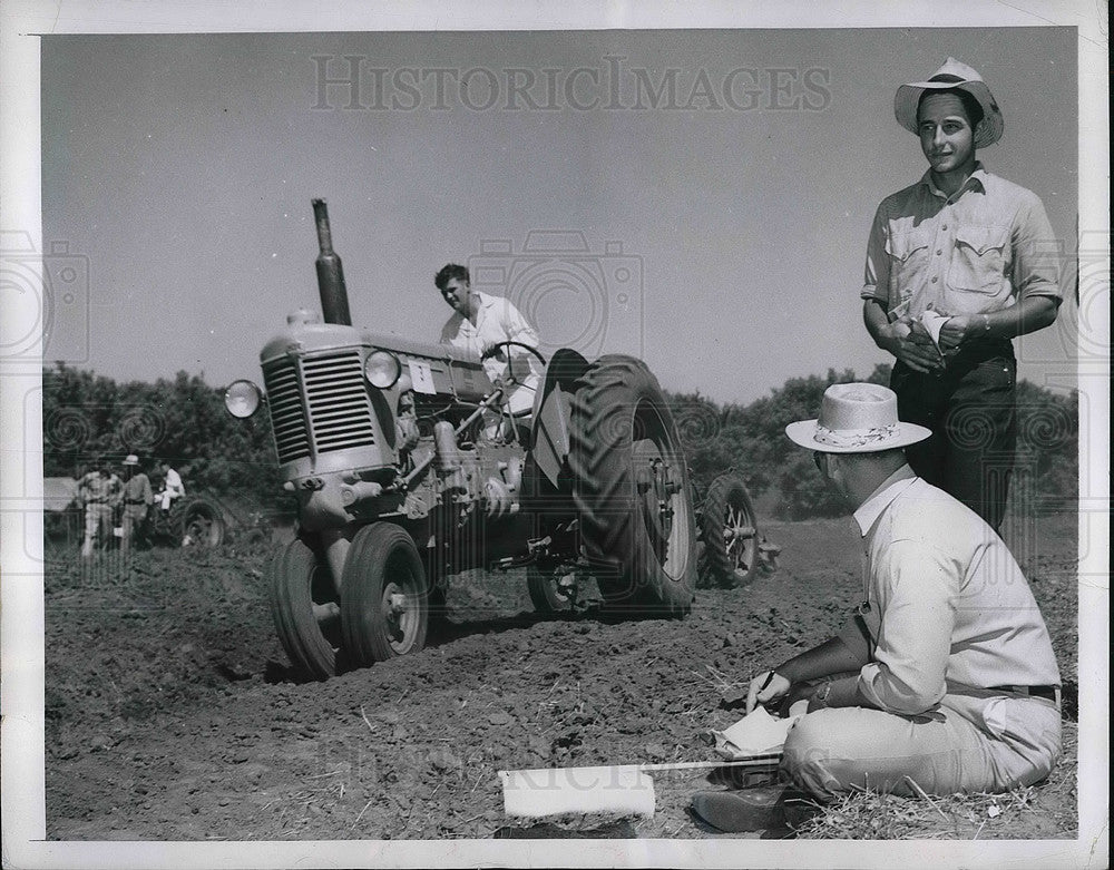 1949 Press Photo Jimmie Dodd Wins Junior Terracing Contest, Brace Rowley- Historic Images