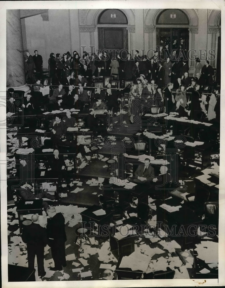 1938 Press Photo High School Students NY Assembly