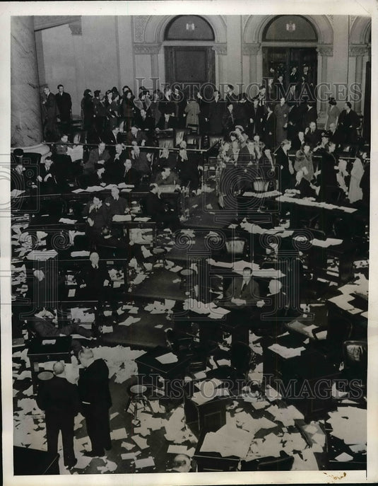 1938 Press Photo High School Students NY Assembly