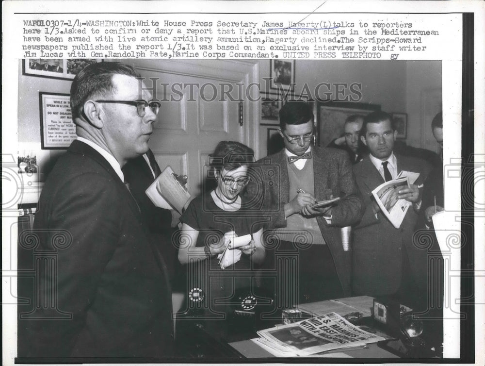 1957 Press Photo White House Press Secretary James Hagerty