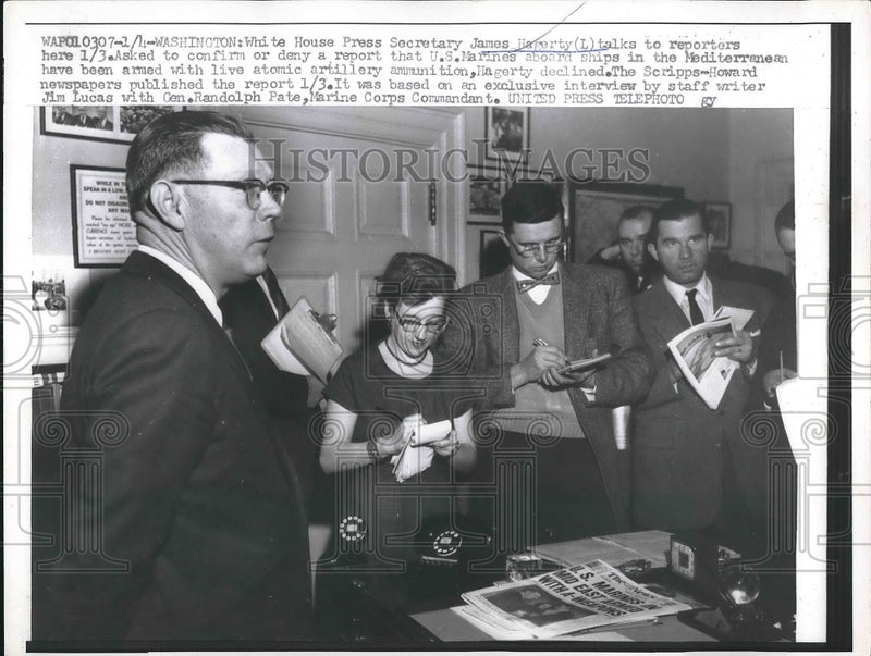 Load image into Gallery viewer, 1957 Press Photo White House Press Secretary James Hagerty
