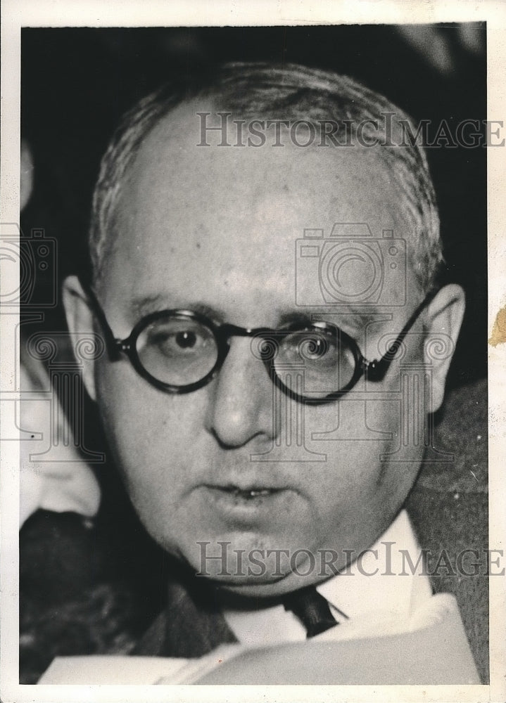 1941 Press Photo David K. Niles, Consultant on Defense Production