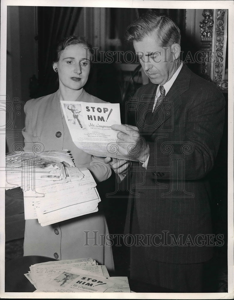 1941 Press Photo Mrs. Rose M. Chayes, Fight for Freedom Committee, H. Wallace