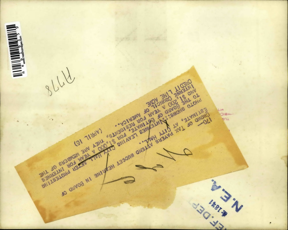 1941 Press Photo Interns leaving city hall after meeting - neb19359