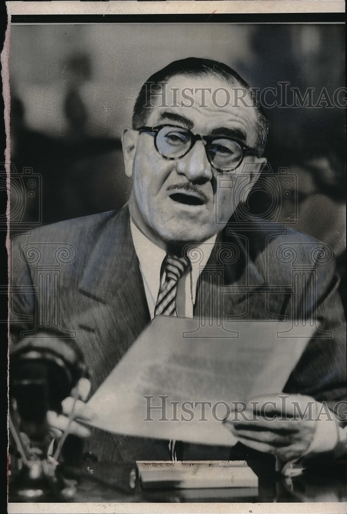 1955 Press Photo Air Force Secretary Harold Talbott before the Senate- Historic Images