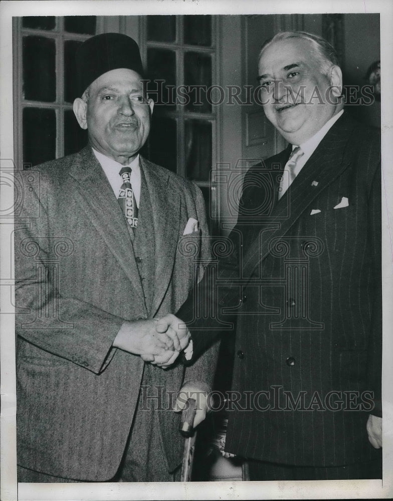 1950 Press Photo Egyptian Premier Mustapha El Nahas Pasha, Constantine Isladris- Historic Images