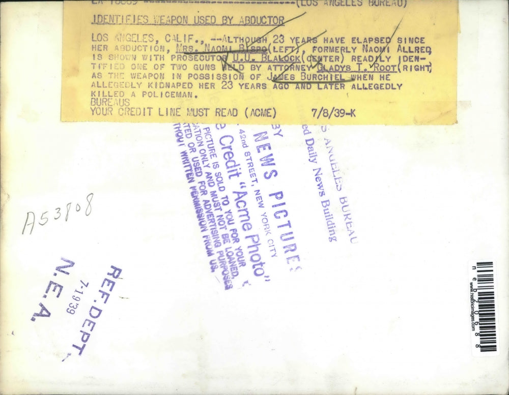 1939 Press Photo Mrs. Naomi Bispo, U. U. Blalock, Gladys T. Root