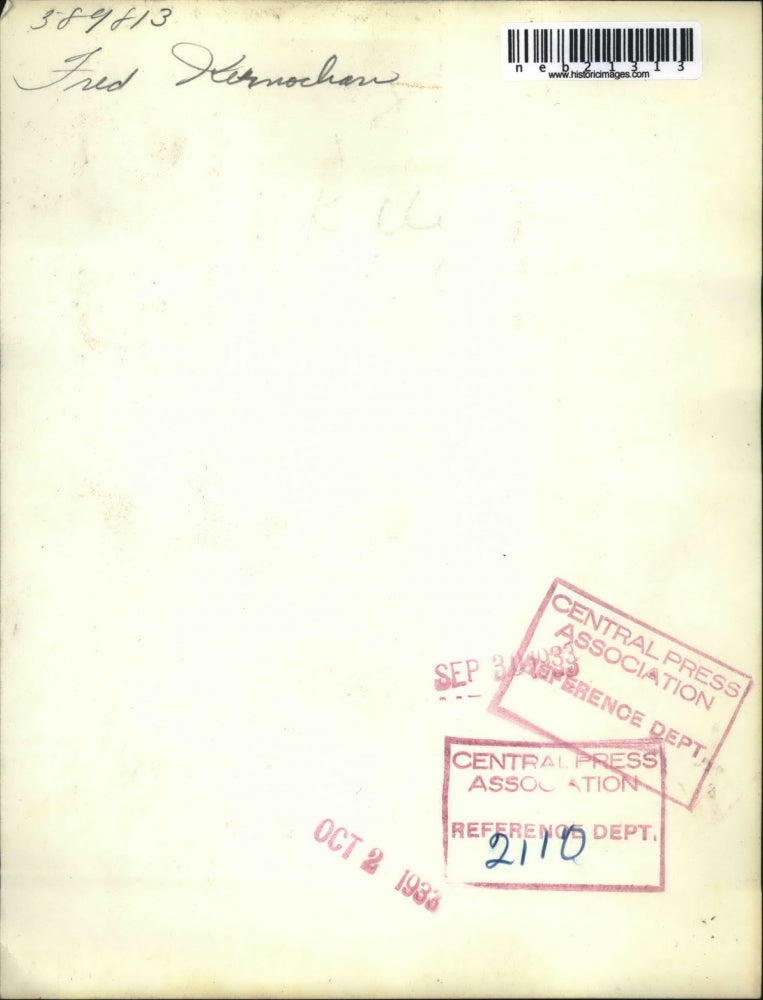 1933 Press Photo Fred Kernochan - neb21313