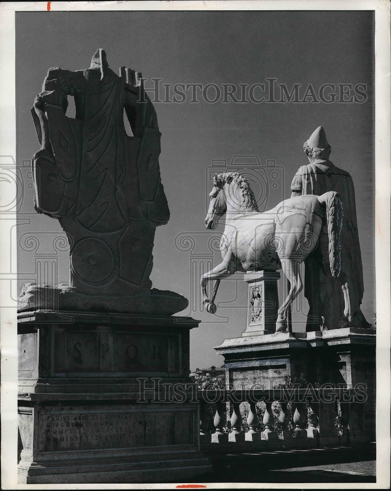 1968 Press Photo Temple Of Castor Pollus Italian Capital Rome- Historic Images