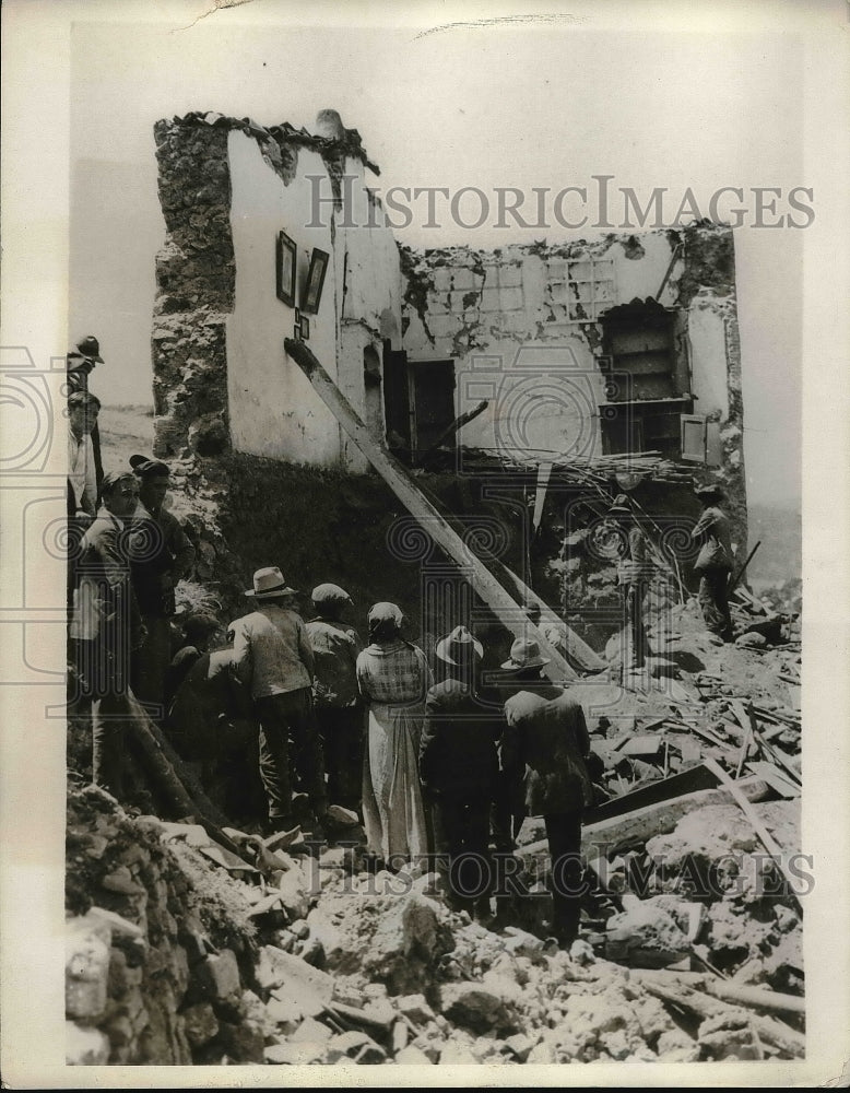 1930 Press Photo Damage of Earthquake in Southern Italy - neb22224