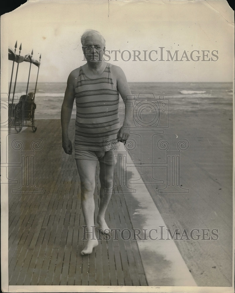 1930 Press Photo Former Attorney General A Mitchell Palmer in Florida