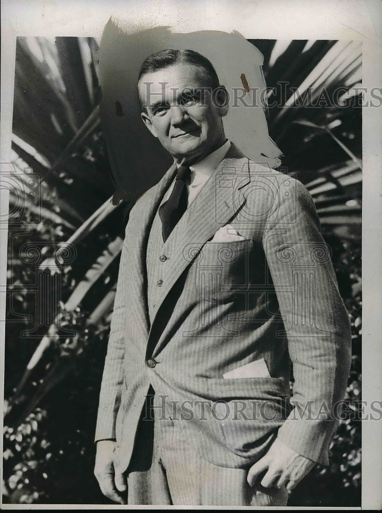 1934 Press Photo Jeremiah t. Mahoney former NY Supreme Court Justice