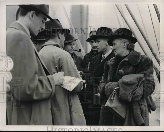1941 Press Photo Mr & Mrs Willem Schimmel Dutch Counsel General- Historic Images