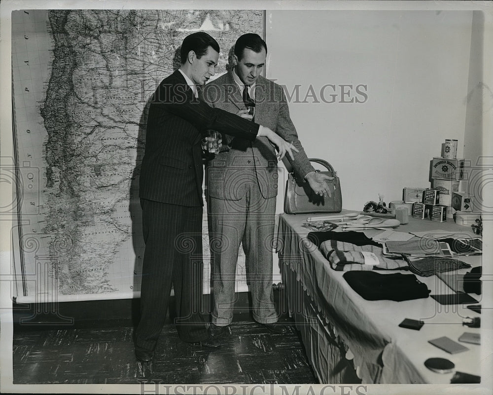 1941 Press Photo Carlos Thompson & Carlos Casal both of Argentina