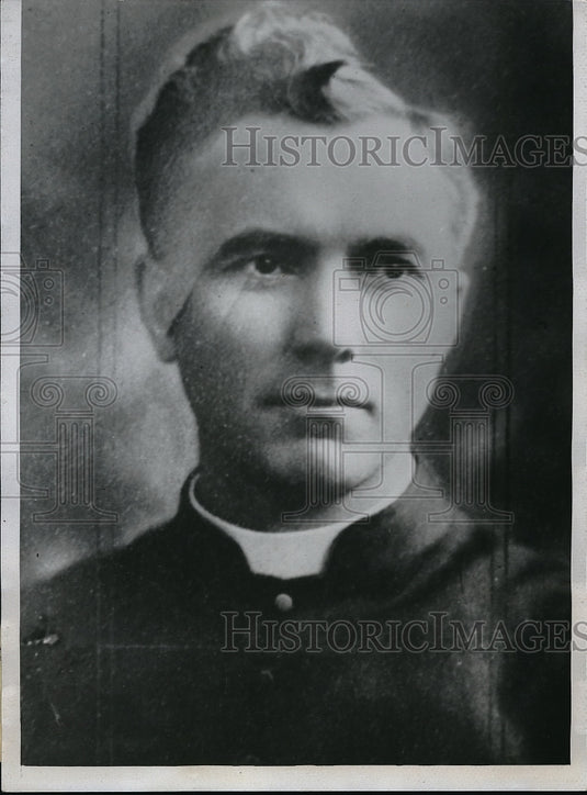 1934 Press Photo Trenton, N.J. Rt Rev Mgr Moses E. Kiley