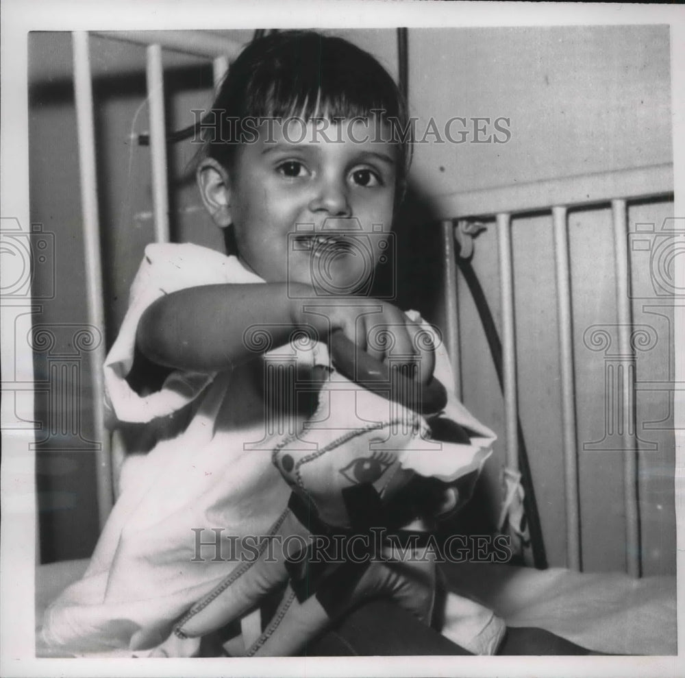 1955 Press Photo Three-year-old Marsha Maynard