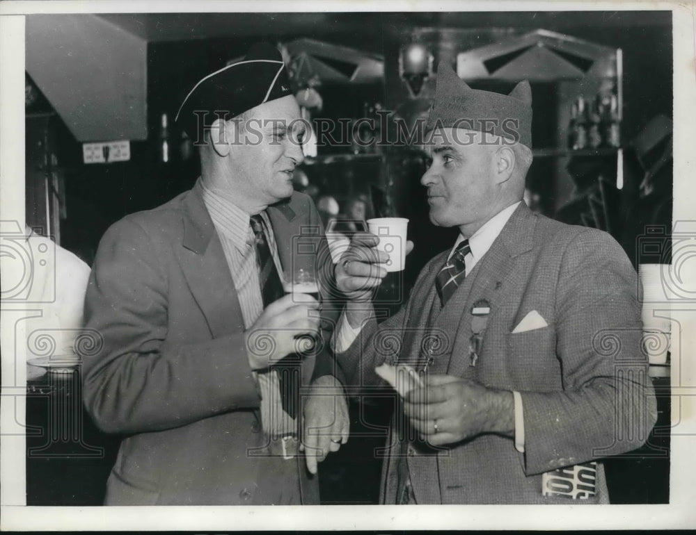1937 Press Photo B.S. Randall, James Grant, American Legion Convention