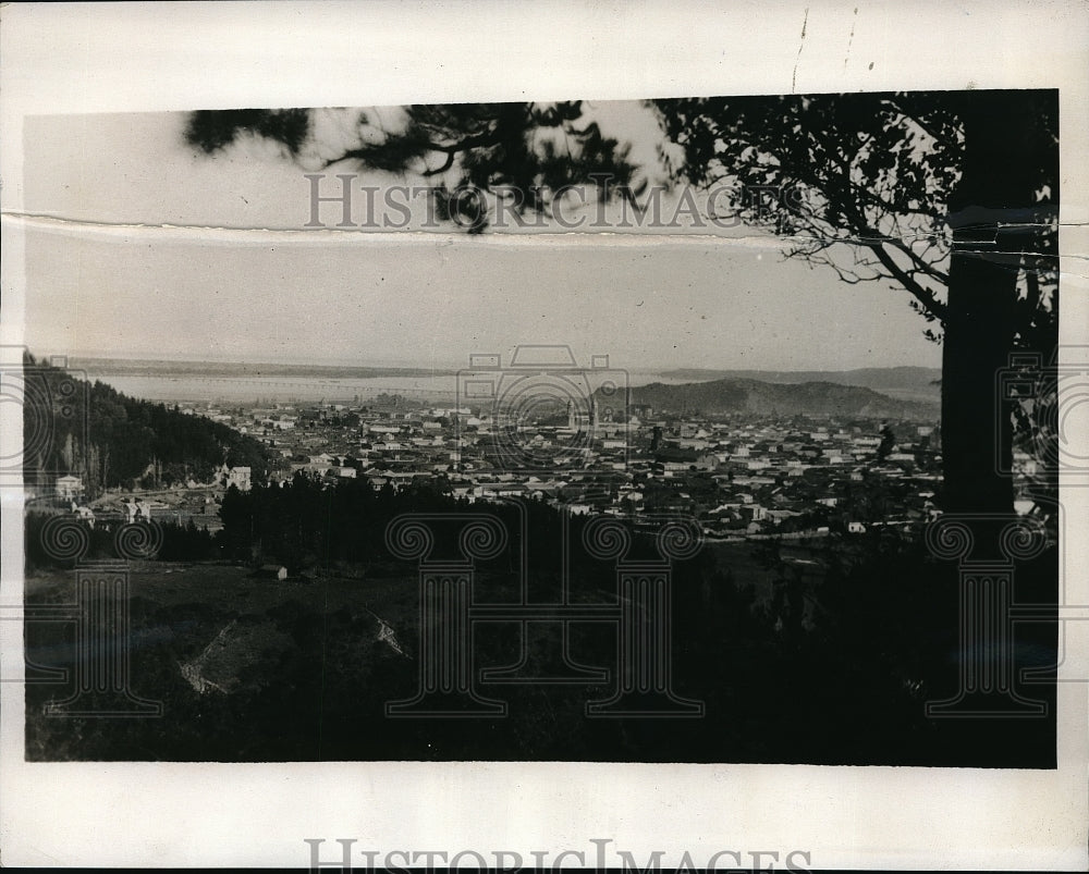 1939 Press Photo General View of Concepcion Chile After Earthquake- Historic Images