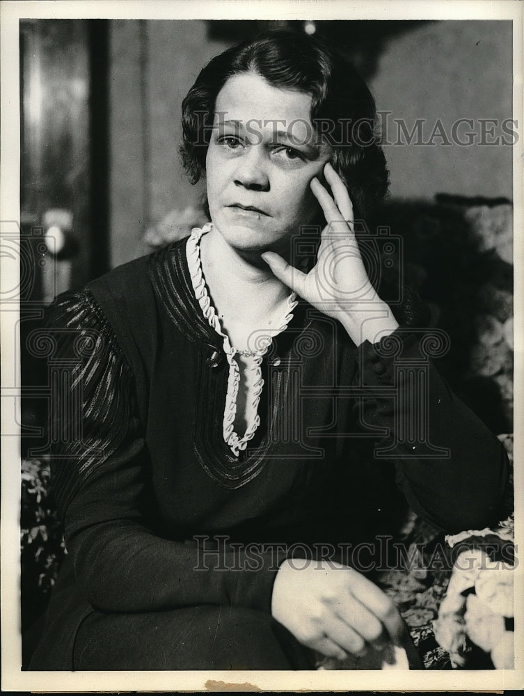 1937 Press Photo Grace Loomis Mother of Lain Roger Loomis