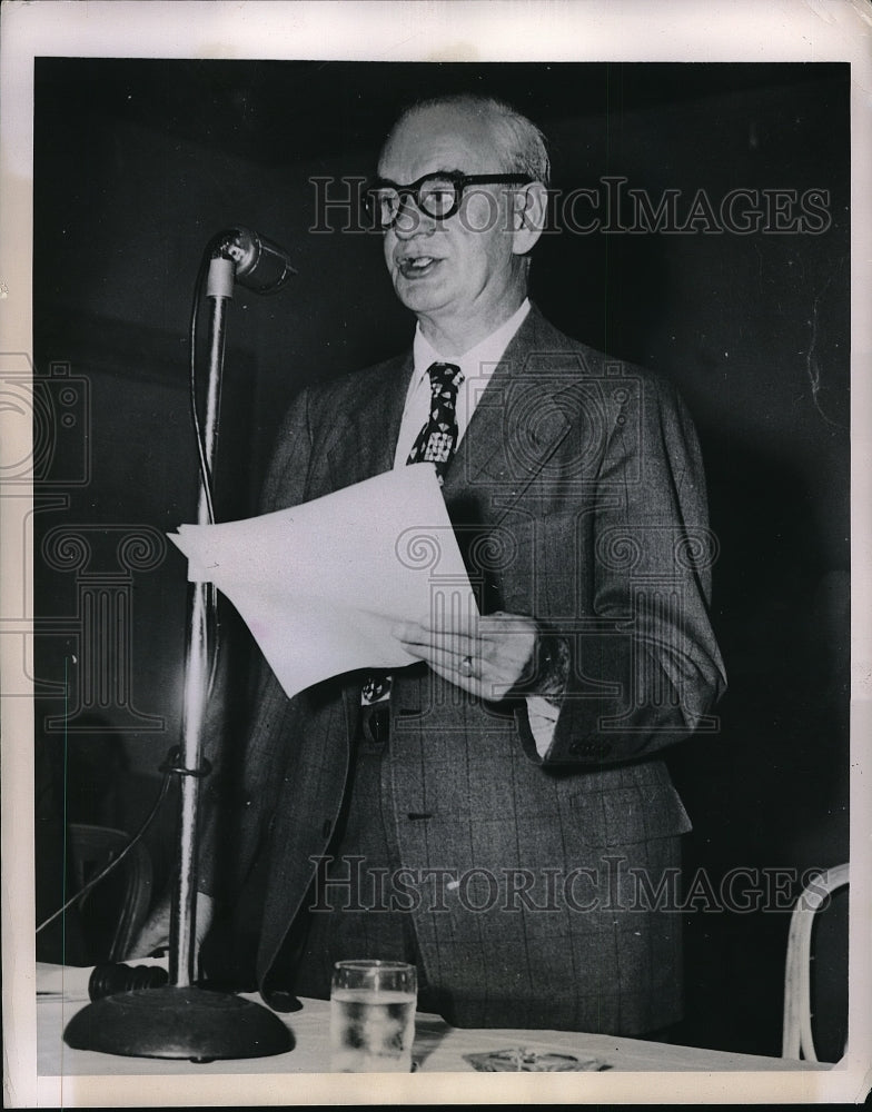 1949 Press Photo CIO Presisent Philip Murray Gives Strike Order for 375,000