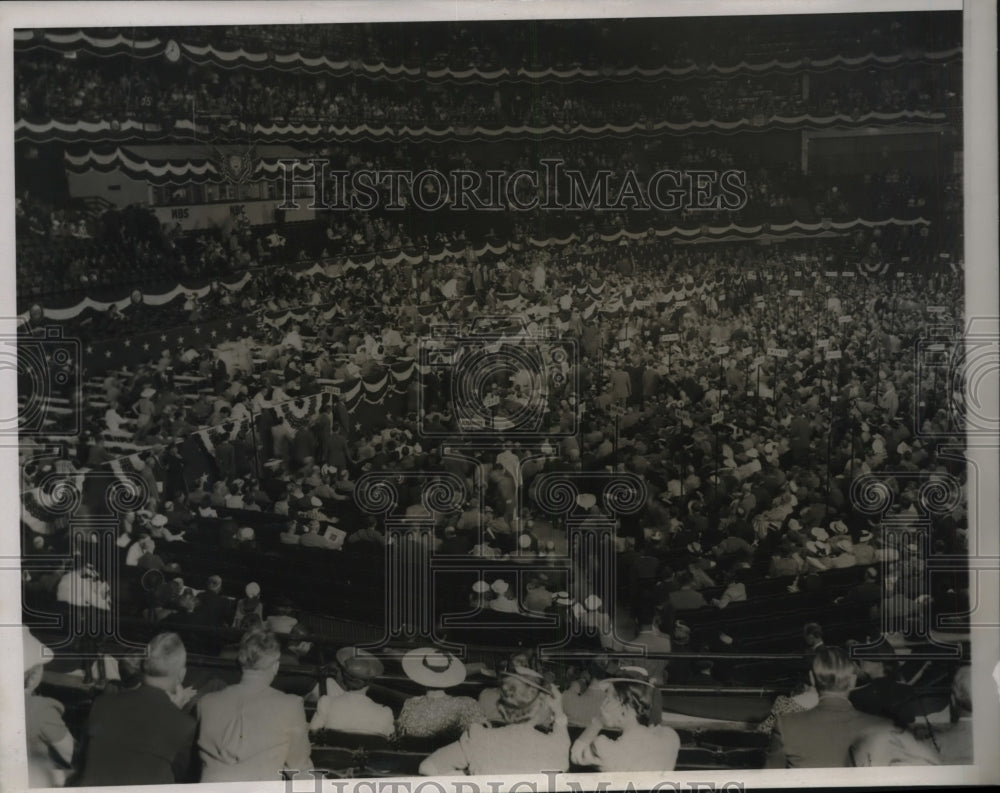 1940 Press Photo Chicago Stadium Democratic National Convention Opening