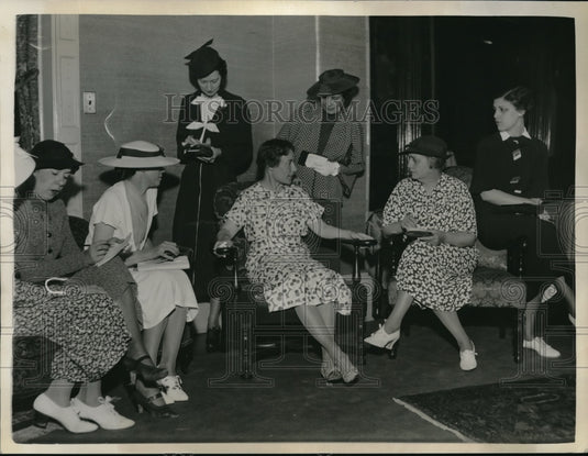 1936 Press Photo Mrs Alf Landon,wife of Rep Pres. candidate at exec Mansion