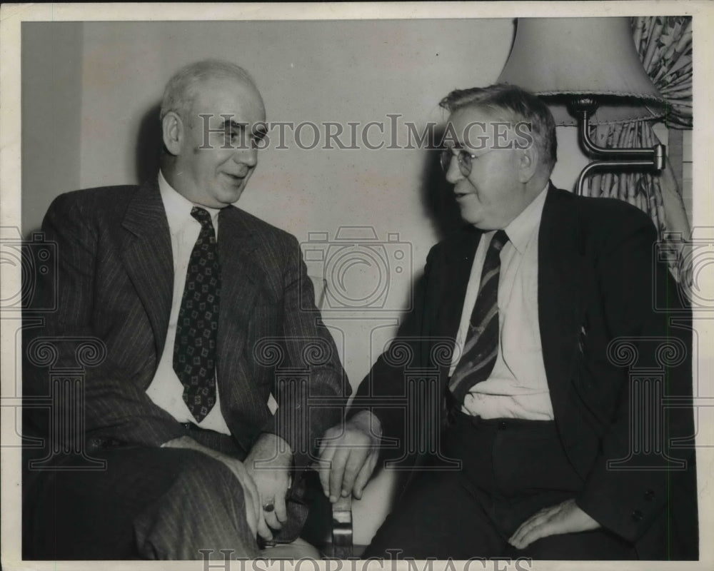 1942 Press Photo Philip Murray President CIO and Allan S. Haywood Exec. Director- Historic Images