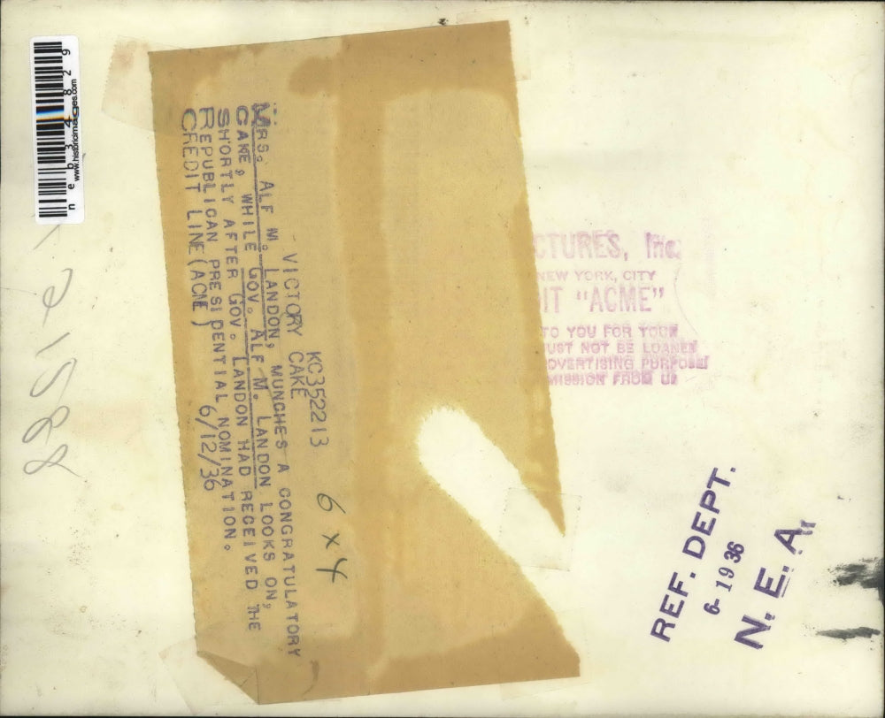 1936 Press Photo Gov & Mrs Landon of Kansas at GOP convention