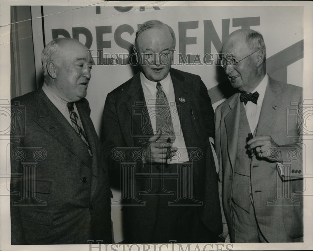 1936 Press Photo Illinois Delegation George Harding, John C. Allen
