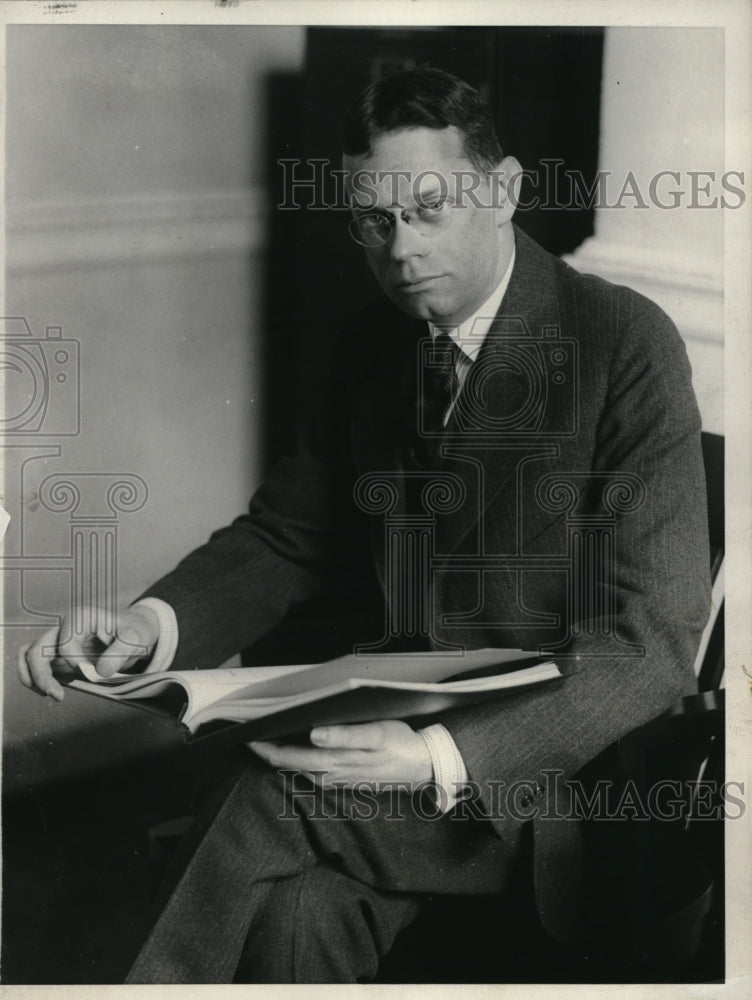 1931 Press Photo Immigration Commissioner Benjamin M. Day Resigns- Historic Images