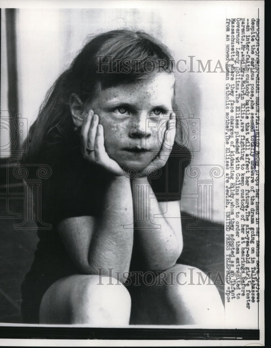 1957 Press Photo Mildy McCoy on custody battle