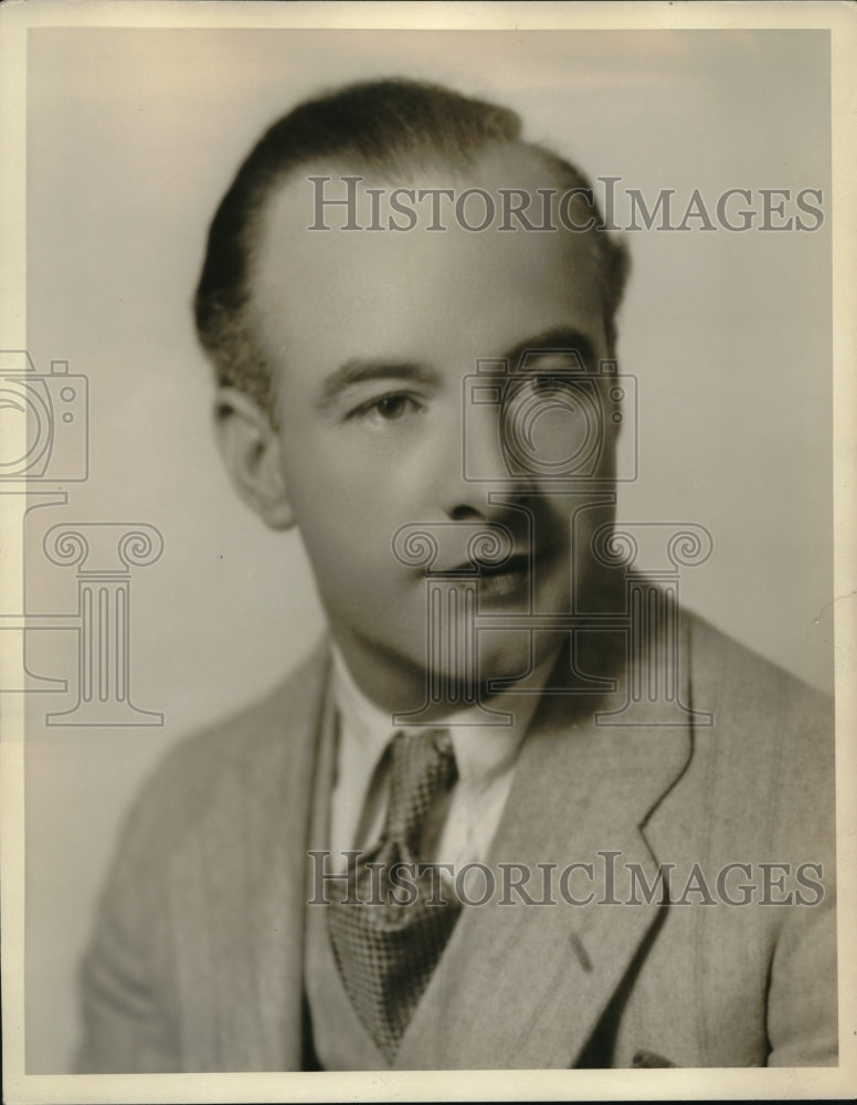 1929 Press Photo Barry Hopkins of the National Players- Historic Images