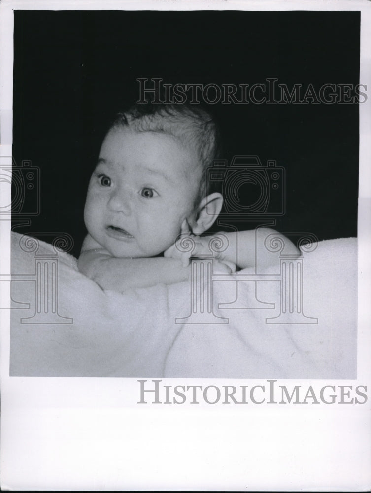 1956 Press Photo Baby Dick Sweney 56 Election Stunt The Last Call - neb38471