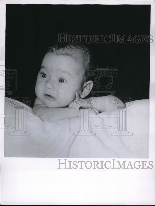 1956 Press Photo Baby Dick Sweney 56 Election Stunt The Last Call - neb38471
