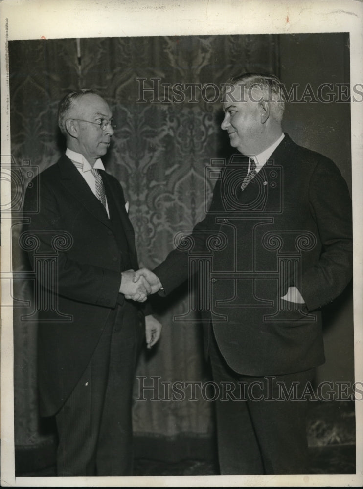 1932 Press Photo Guay A Thompson, Clarence E Martin American Bar Assn