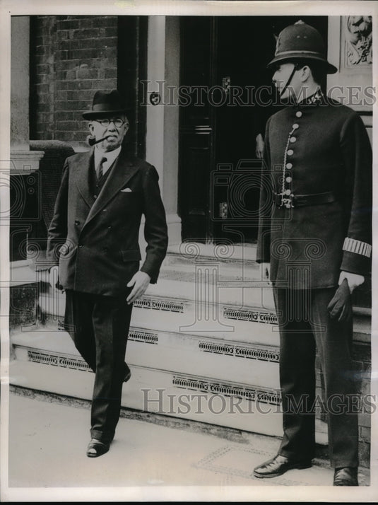 1936 Press Photo British Colonial Secretary JH Thomas to testify - neb38936- Historic Images