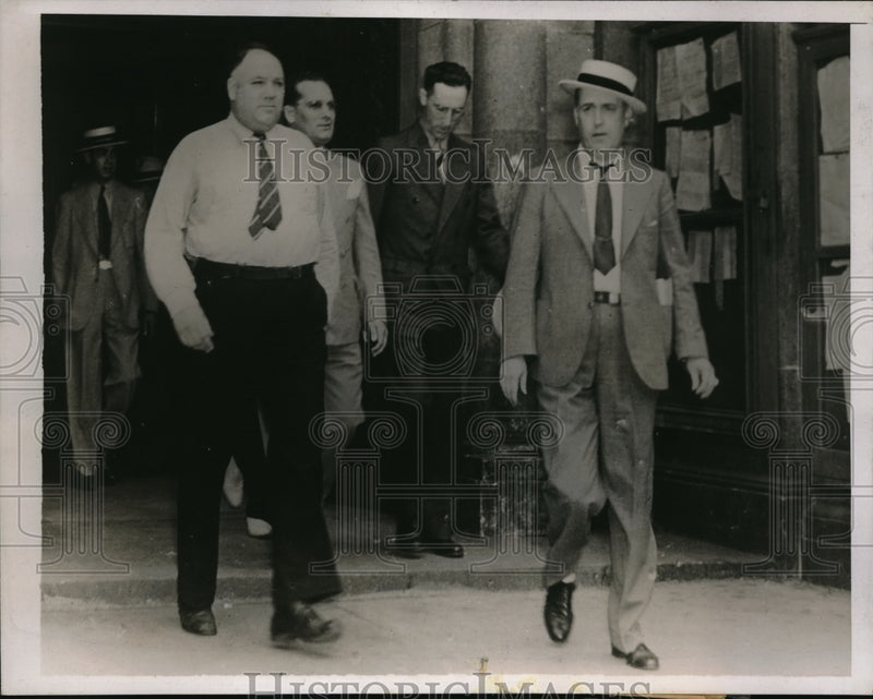 Load image into Gallery viewer, 1937 Press Photo Sam Taylor, Theodore Geies &amp; Wilfred Comment go to jail
