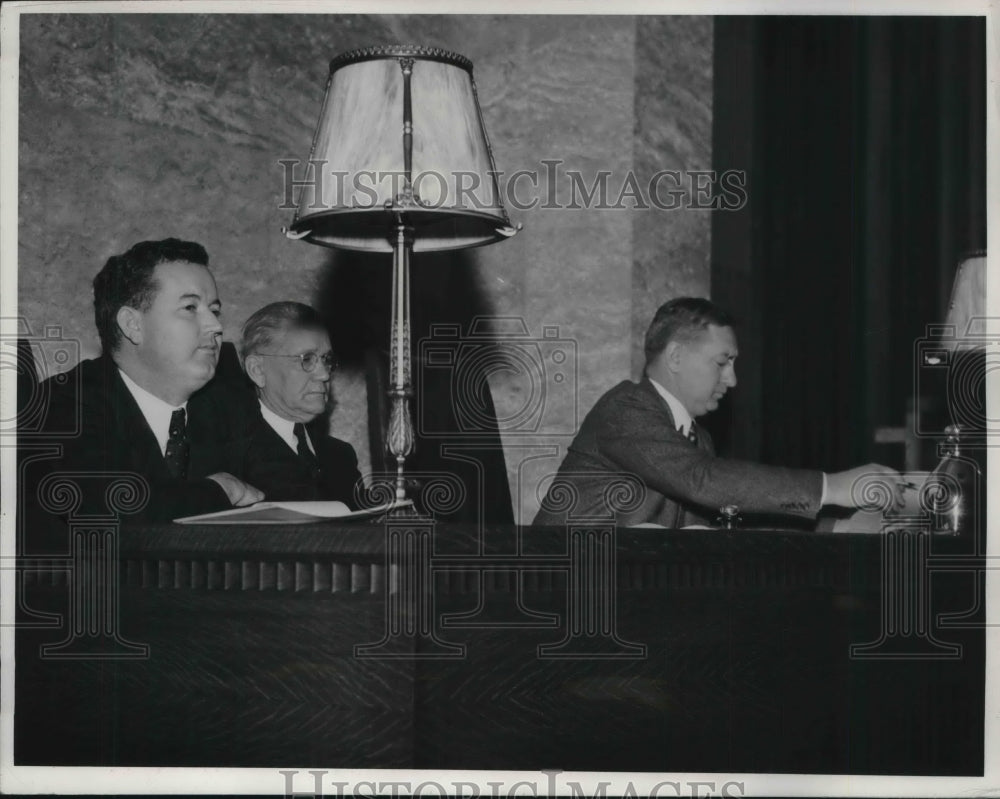 1942 Press Photo Reps John Tolan, John Sparkman & Lawrence Arnold in CA