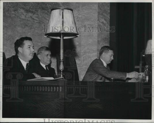 1942 Press Photo Reps John Tolan, John Sparkman & Lawrence Arnold in CA