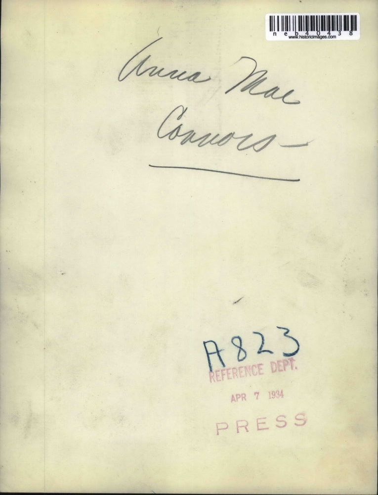 1934 Press Photo Anna Mae Connors