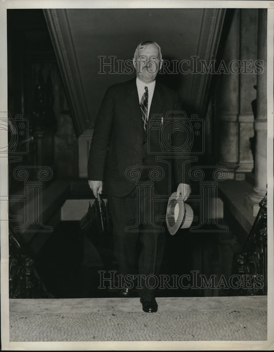 1933 Press Photo Judge George H. Taylor residing Judge in Isidor K Kresel Case- Historic Images