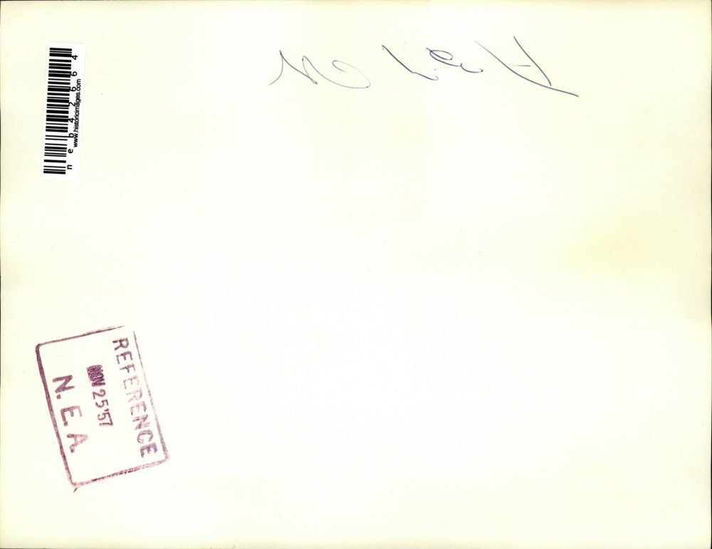 1957 Press Photo Person abroad Western Air Liner is carried off to the Hospital