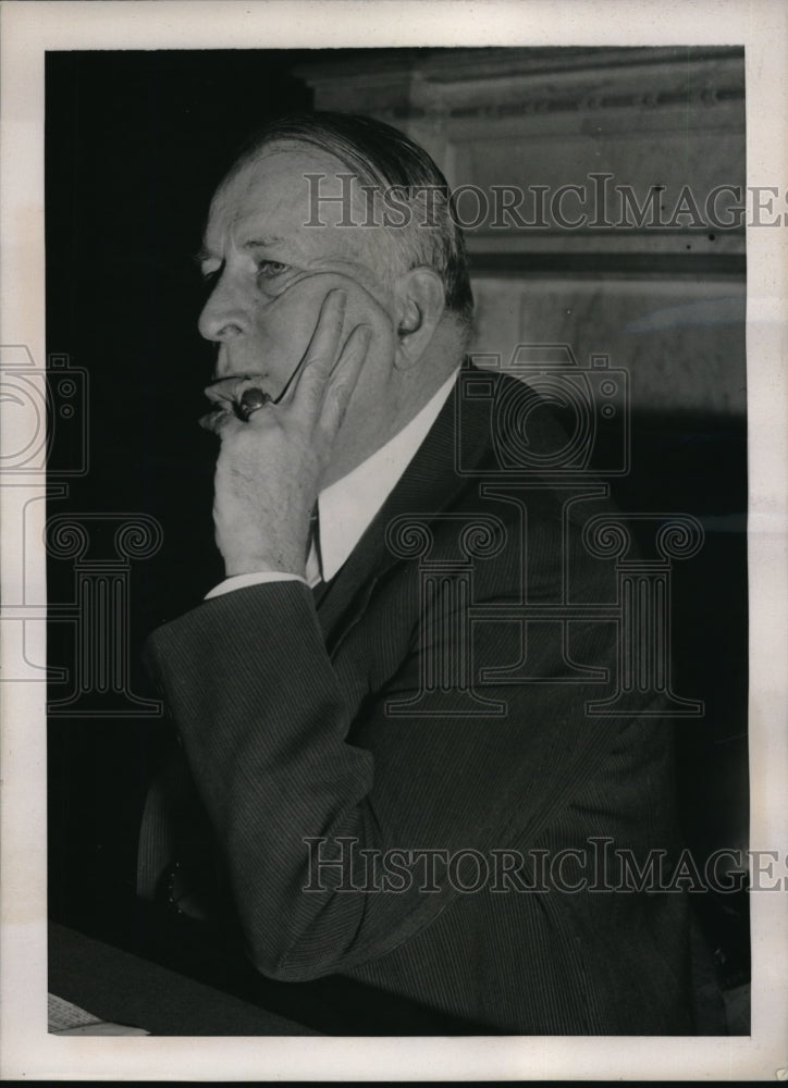 1939 Press Photo Sen David Walsh attends Naval Affairs Committee meeting- Historic Images